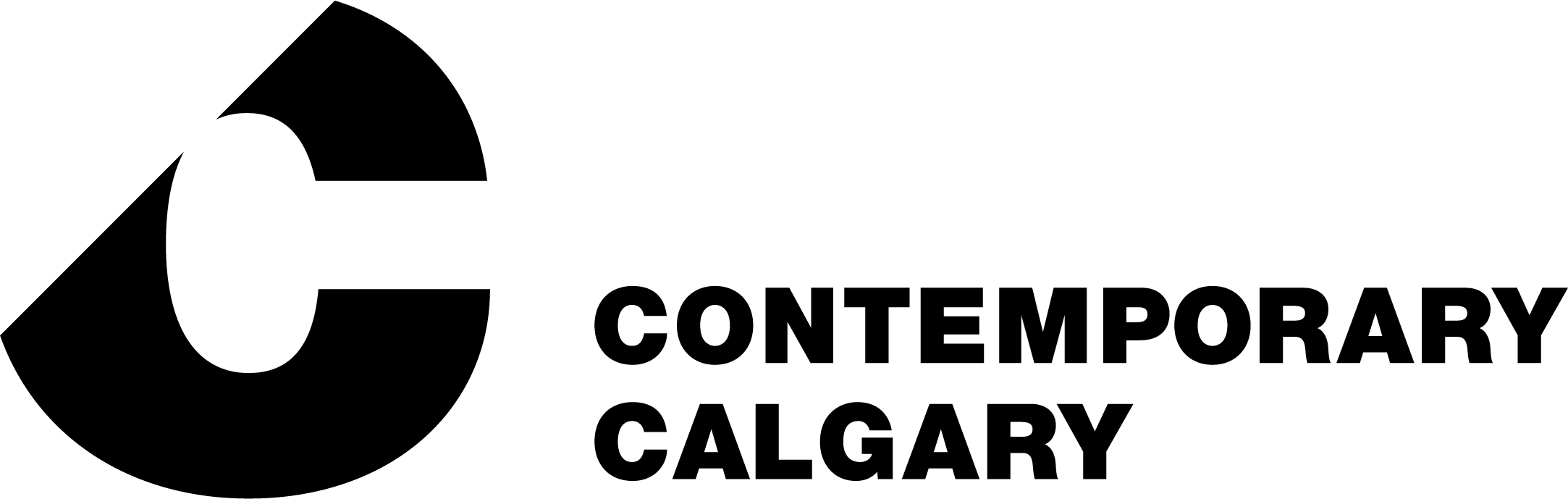 black and white logo for Contemporary Calgary