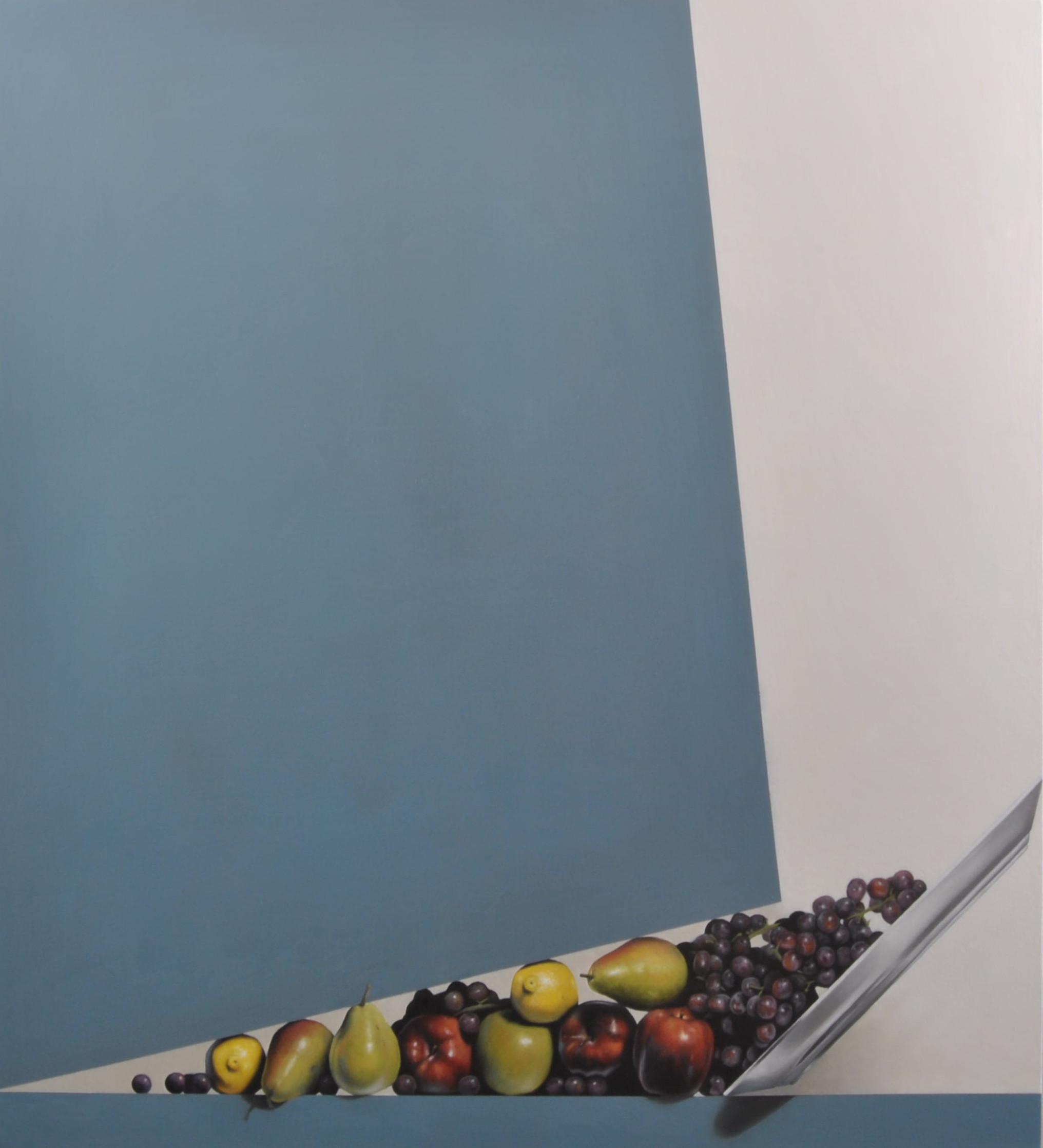Nick Rooney's painting, Closing In, 2022, Collection of Glenbow. 